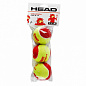Мяч теннисный HEAD T.I.P Red, 1 шт,желто-красный
