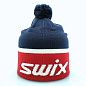Шапка SWIX Surmout шерсть-акрил, синий/красный в Иркутске - купить в интернет магазине Икс Мастер