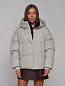Куртка зимняя HOLDLUCK 52309 женская с капюшоном, светло-серый в Иркутске - купить в интернет магазине Икс Мастер