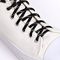 Шнурки для обуви круглые, ширина 6мм, 120см, чёрный/белый в Иркутске - купить в интернет магазине Икс Мастер