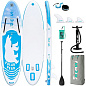 Сапборд FUNWATER POLAR BEAR 320*83*15 см (весло, рюкзак, насос, ремкомплект, лиш) двухслойный в Иркутске - купить в интернет магазине Икс Мастер