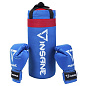 Набор боксерский детский INSANE FIGHT к/з 4унц, синий в Иркутске - купить в интернет магазине Икс Мастер