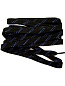 Шнурки для коньков W919-244см с пропиткой, черный