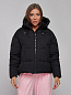Куртка зимняя HOLDLUCK 512305 женская с капюшоном, черный в Иркутске - купить в интернет магазине Икс Мастер