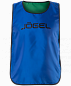 Манишка двухсторонняя взрослая Jogel Reversible Bib, синий/зеленый в Иркутске - купить с доставкой в магазине Икс-Мастер