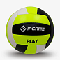 Мяч волейбольный INGAME PLAY, черн/бело/зелен в Иркутске - купить с доставкой в магазине Икс-Мастер