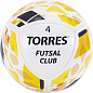 Мяч футзальный TORRES Futsal Club №4 гибрид. сш. бело-зол-чер - купить в интернет магазине Икс Мастер 