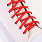 Шнурки для обуви круглые, ширина 5мм, 110см, красный в Иркутске - купить в интернет магазине Икс Мастер