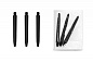 Комплект нейлоновых непрозрачных черных хвостовиков 48мм (3 шт)