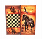 Нарды средние 50х25х4 см Конь на закате сирийские в Иркутске - купить с доставкой в магазине Икс-Мастер