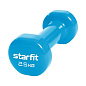 Гантель виниловая STARFIT DB-101 2.5 кг, синий в Иркутске - купить в интернет магазине Икс Мастер