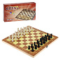 Шахматы 528А деревянная доска, р-р 340*340, высота короля 55мм, пешки 27мм