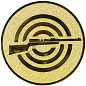 Эмблема Стрельба 25мм металл (золотоо) в Иркутске - купить в интернет магазине Икс Мастер