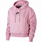 Женские толстовка nike sportswear air hoodie fleece w pink