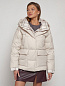Куртка зимняя VISDEER 133105 женская с капюшоном, бежевый в Иркутске - купить в интернет магазине Икс Мастер