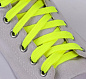 Шнурки для обуви плоские, 9мм, 120см, цвет неоновый в Иркутске - купить в интернет магазине Икс Мастер
