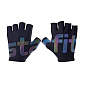 Перчатки для фитнеса STARFIT WG-102, черн/светоотраж в Иркутске - купить в интернет магазине Икс Мастер