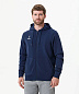 Толстовка Jogel ESSENTIAL Cotton Zip Hoodie, темно-синий в Иркутске - купить в интернет магазине Икс Мастер