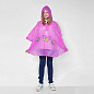 Защита от дождя, детское пончо Бабочки на кнопках с капюшоном, рост 90-100см в Иркутске - купить с доставкой в магазине Икс-Мастер